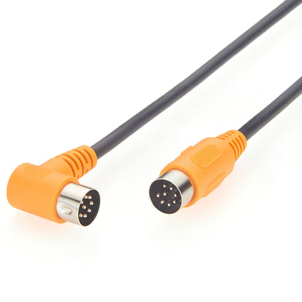 8 Pin DIN MIDI Cable Male to Male Right Angle