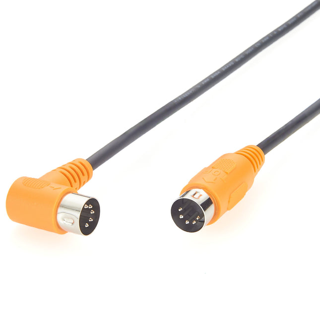 MIDI DIN 5 Pin Male to Male Right Angle Cable