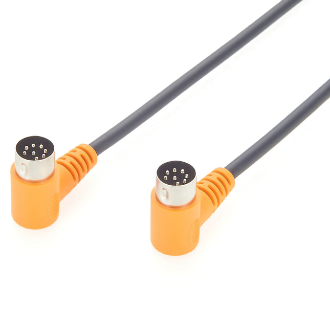 Right Angle 8 Pin DIN MIDI Cable