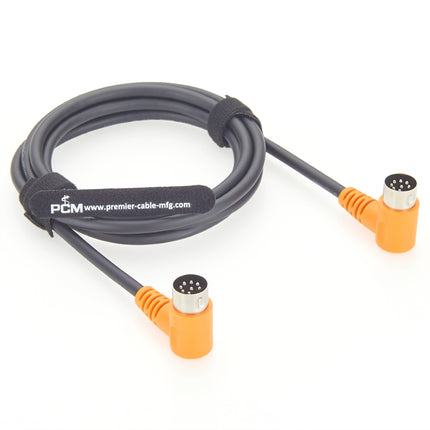 Right Angle 8 Pin DIN MIDI Cable