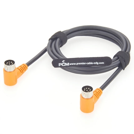 Right Angle 8 Pin DIN MIDI Cable