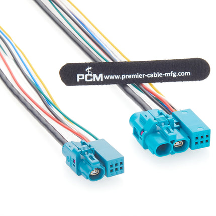 Dual H-MTD+6P Automotive Ethernet Cable 99K1HG-1CAZ5-Z 99K1HC-1CAZ5-Z