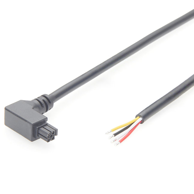 90 Degree Micro-Fit 3.0 OTS Cable 4 Pin Down Angled