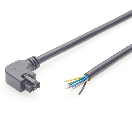 90 Degree Left Angled Micro-Fit 3.0 Cable Assembly 8 Pin