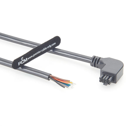 90 Degree Left Angled Micro-Fit 3.0 Cable Assembly 8 Pin