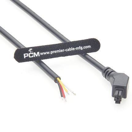 45° Left Angle 4 Pin Micro-Fit 3.0 Power & Signal Cable