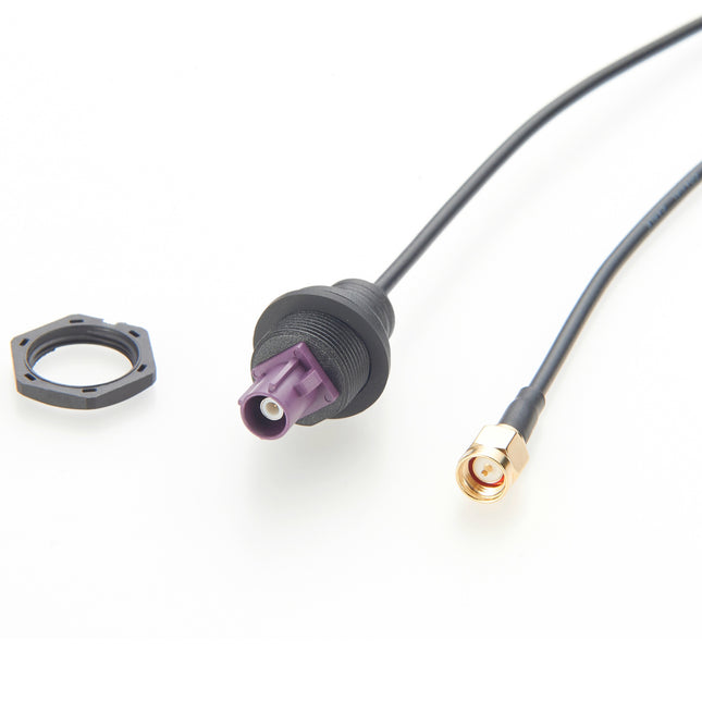 Front Panel Mount FAKRA D Male to SMA Male Cable