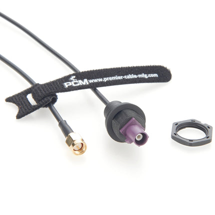 Front Panel Mount FAKRA D Male to SMA Male Cable