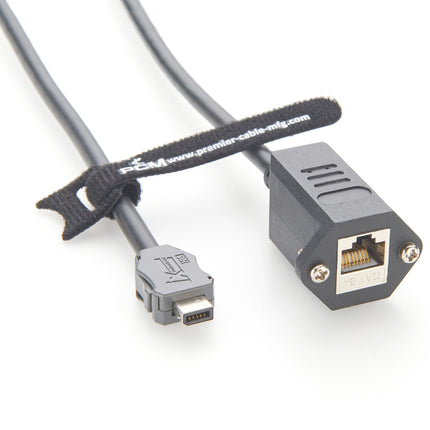 IX A Key to RJ45 Jack CAT6A Industrial Ethernet Cable