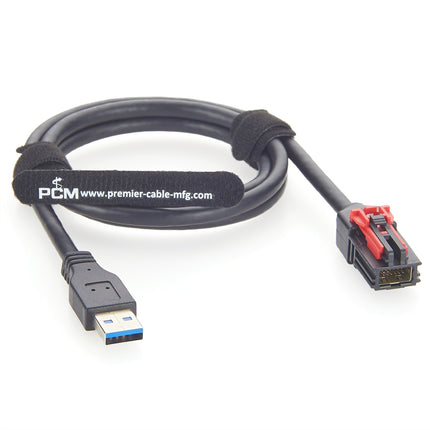 Compatible Molex 111146-3080 12 Pin Male to USB 3.0 Male Adapter Cable