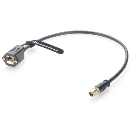 M12 X-Code to RJ45 Cat6A Ethernet Cable
