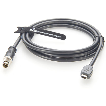 ix Industrial Cat6a Ethernet Cable ix A Key to M12 X-Code Male