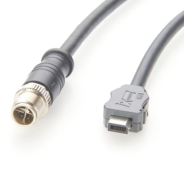 ix Industrial Cat6a Ethernet Cable ix A Key to M12 X-Code Male