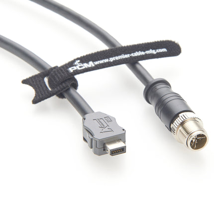 ix Industrial Cat6a Ethernet Cable ix A Key to M12 X-Code Male