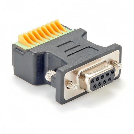 D-Sub 9 Pin DB9 Female Terminal Adapter