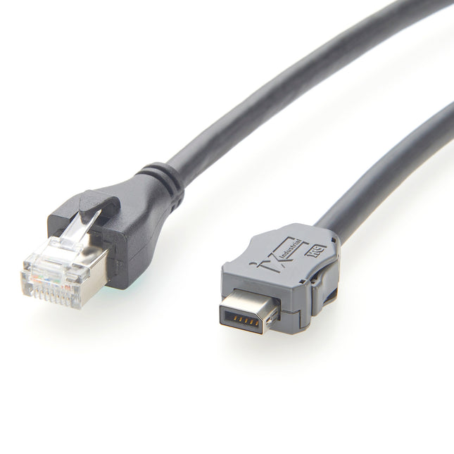 IX Industrial Ethernet Cat6a Cable IX A Key to RJ45 Plug