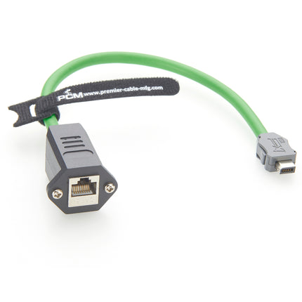 ix B Key to RJ45 Jack Cat6a Industrial Serial Cable