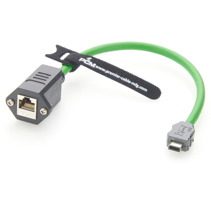 ix B Key to RJ45 Jack Cat6a Industrial Serial Cable