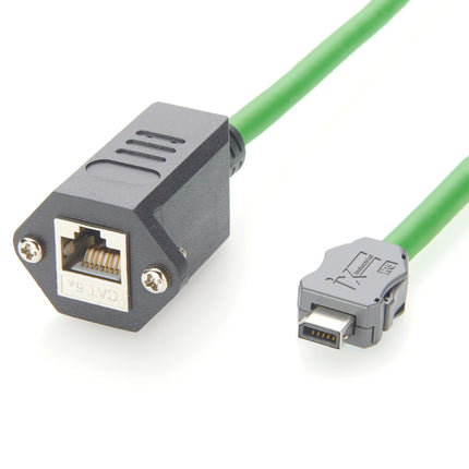 ix B Key to RJ45 Jack Cat6a Industrial Serial Cable