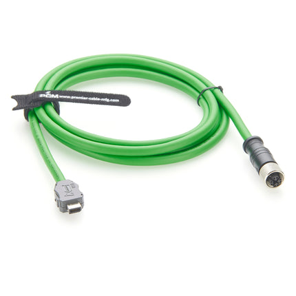 ix Industrial Cat6a Serial Cable ix B Key to M12 X-Code Female