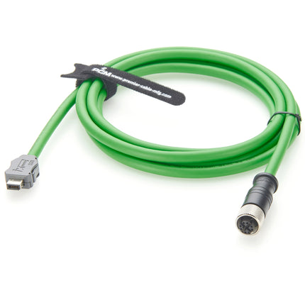 ix Industrial Cat6a Serial Cable ix B Key to M12 X-Code Female