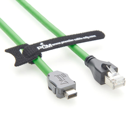 CAT6A IX Industrial Serial Cable IX B Key to RJ45 Plug