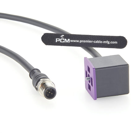 Form A DIN 43650 to M12 A Code 5 Pin Adapter Cable