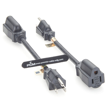 SJT Power Extension Cord NEMA 5-15P to NEMA 5-15R