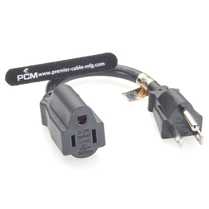 SJT Power Extension Cord NEMA 5-15P to NEMA 5-15R