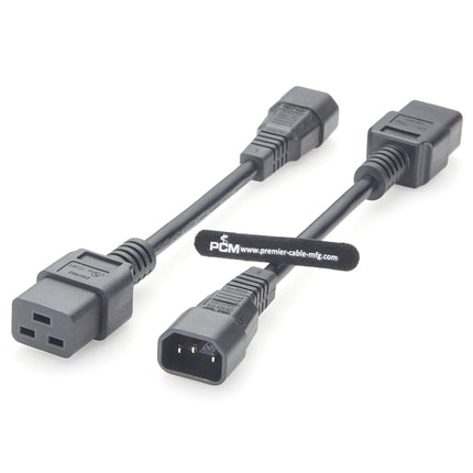 IEC 60320 C14 to C19 Power Cord