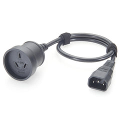 IEC 320 C14 to SAA Australia 3 Pin Female Power Extension Cable