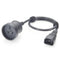 IEC 320 C14 to SAA Australia 3 Pin Female Power Extension Cable