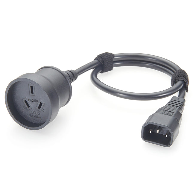 IEC 320 C14 to SAA Australia 3 Pin Female Power Extension Cable