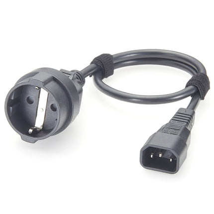 IEC 320 C14 to CEE 7/7 European Female Schuko Socket Adapter Cable