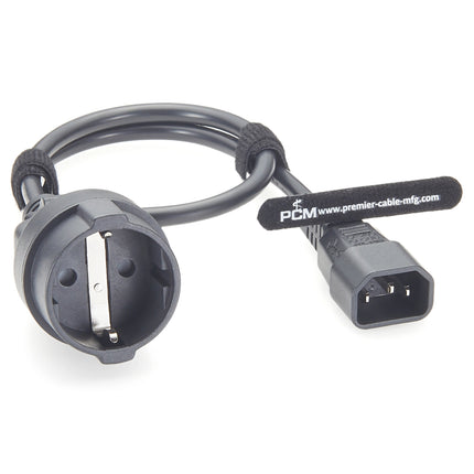 IEC 320 C14 to CEE 7/7 European Female Schuko Socket Adapter Cable