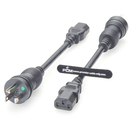 Hospital Grade Power Cord NEMA 5-15P to C13