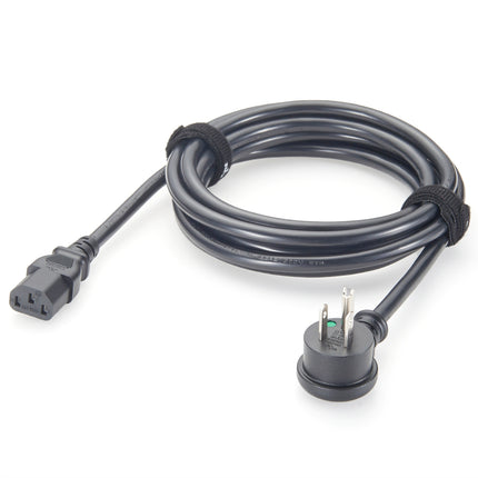 Hospital Grade NEMA 5-15P Right Angle to IEC C13 Power Cord