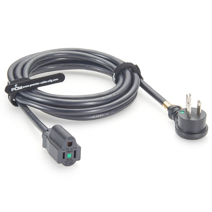 Hospital Grade Power Cord Right-Angle NEMA 5-15P to 5-15R