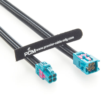 4-In-1 HFM Mini FAKRA Male to Female Extension Cable