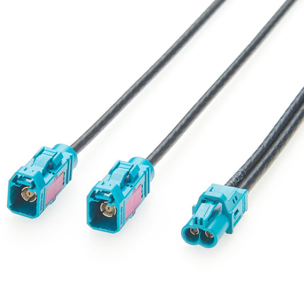 Rosenberger Mini FAKRA Dual Female AMK12B-1M4Z5-Z to 2 FAKRA Female RF Cable