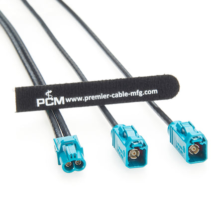 Rosenberger Mini FAKRA Dual Female AMK12B-1M4Z5-Z to 2 FAKRA Female RF Cable