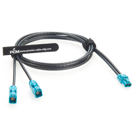 Rosenberger Mini FAKRA Dual Female AMK12B-1M4Z5-Z to 2 FAKRA Female RF Cable