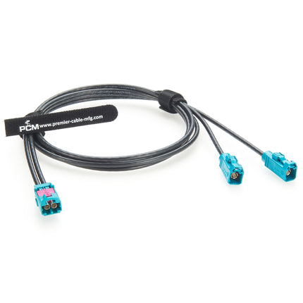 Rosenberger Mini FAKRA Dual Cavity Male to FAKRA Female RF Coaxial Cable