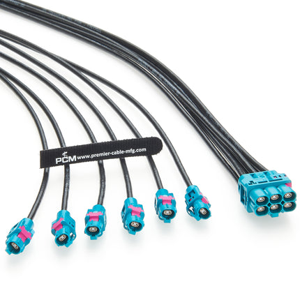 6 In 1 H-MTD Automotive Ethernet Cable Assembly