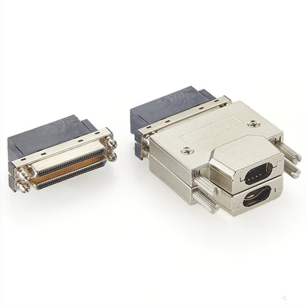 Dual Stack VHDCI 68 Pin Right Angle PCB Mount Connector