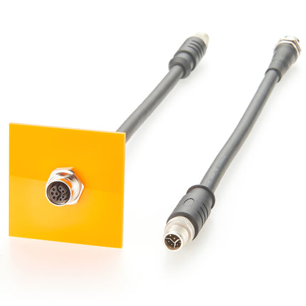 M12 Y Coded Panel Mount Cable
