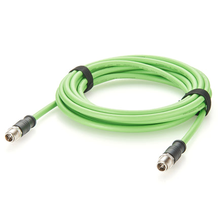 M12 X-Coded 8 Pin Male to Male Cable