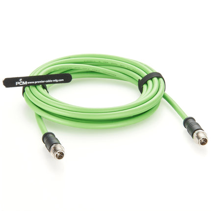 M12 X-Coded 8 Pin Male to Male Cable