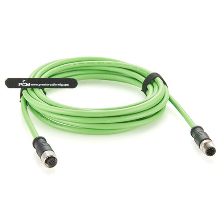 M12 D Code 4 Pin Male to Female Cable