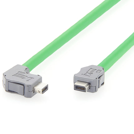 Right Angle Up ix A Key Cat6a Industrial Ethernet Cable